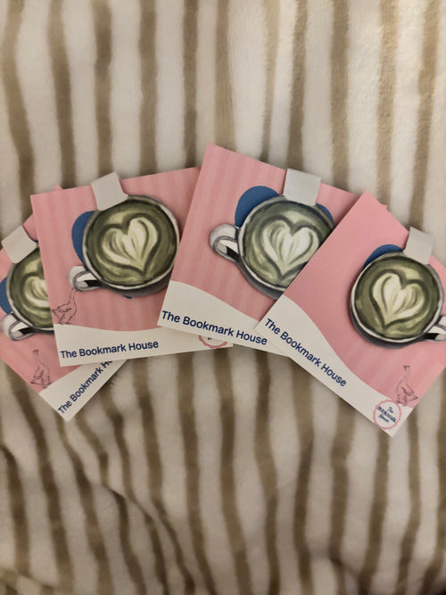 double sided matcha magnetic bookmarks♡