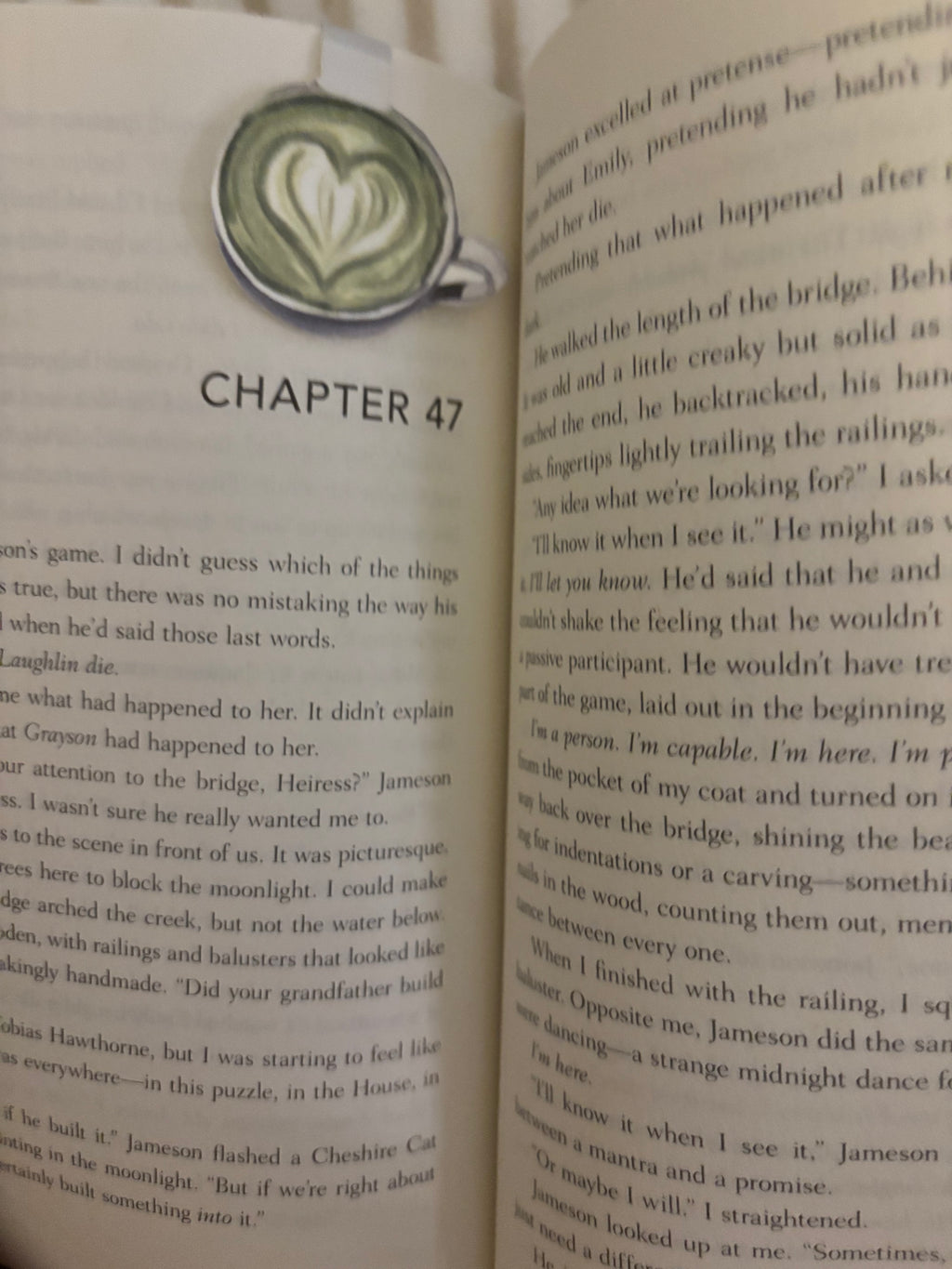 double sided matcha magnetic bookmarks♡