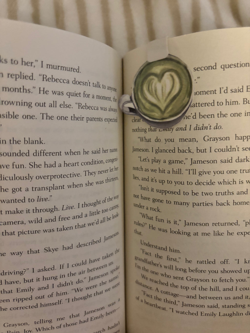 double sided matcha magnetic bookmarks♡