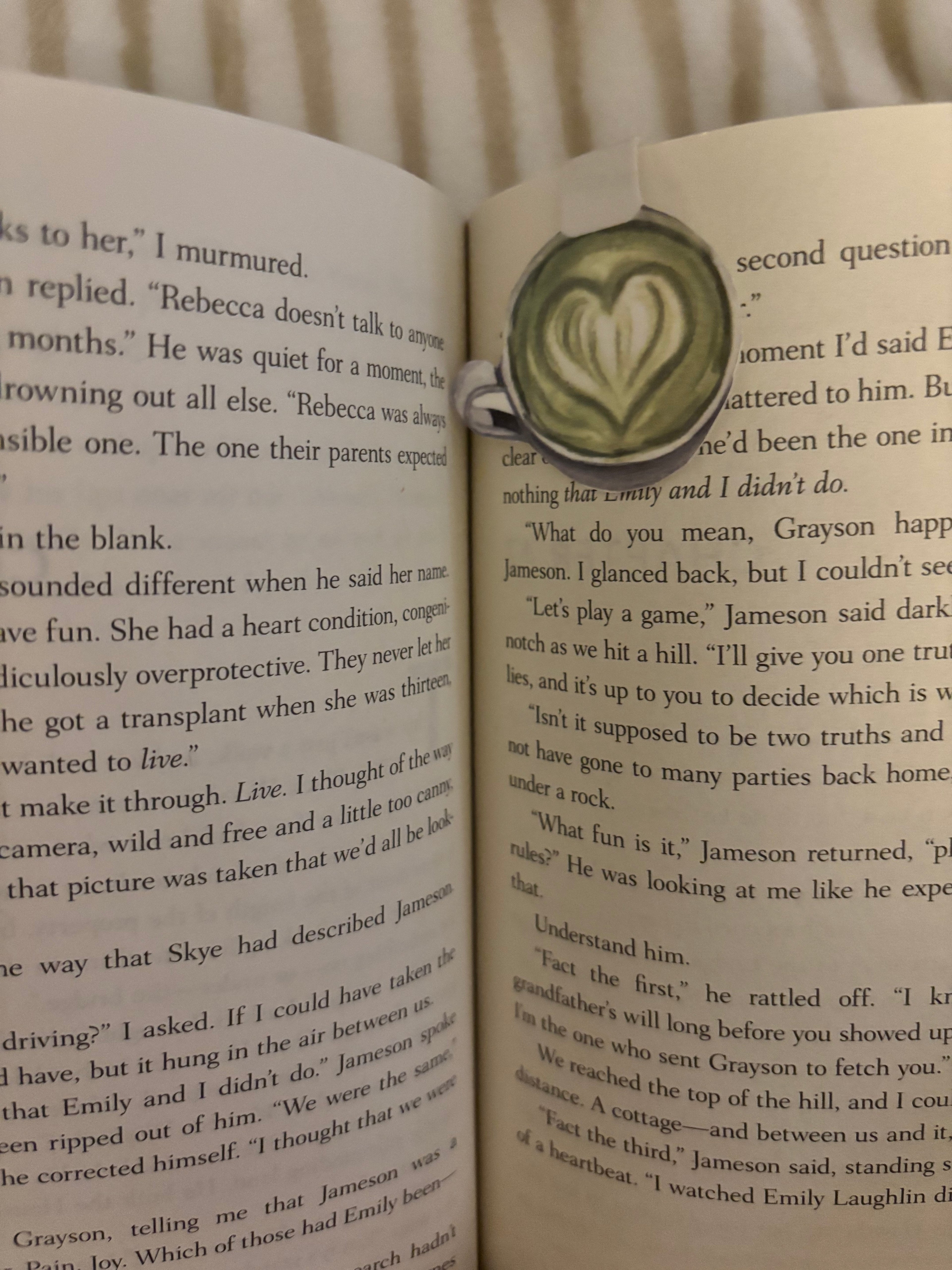 double sided matcha magnetic bookmarks♡