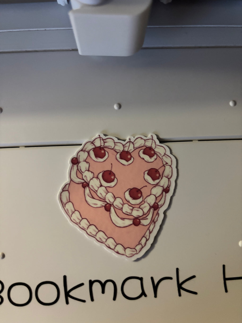 One oopsies sticker! Cute design (cake with cherries)